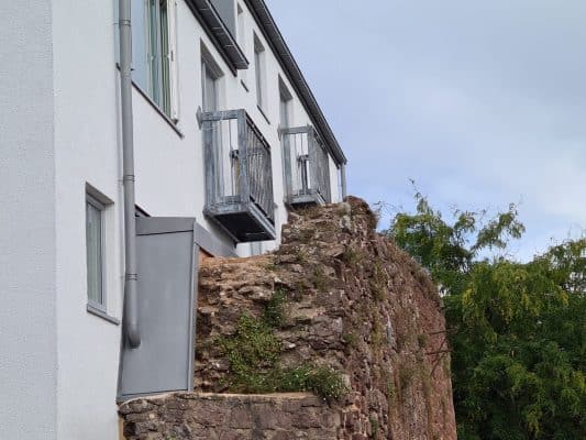 Juliette Balcony architectural metalwork by Westcountry Fabrication Ltd at Quay Hill Exeter