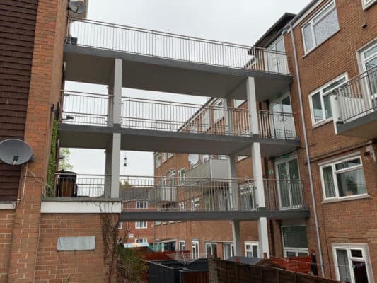 120m of Smart Stainless Steel Balustrade, Exeter City Council 22 Finished Stainless Steel Balustrade