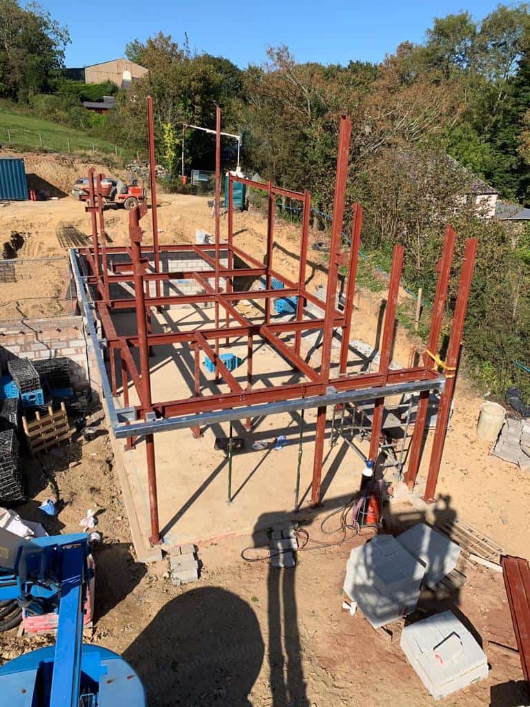 Structural steel frame by Westcountry Fabrication Limited