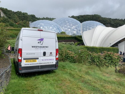 Steel installation job in Cornwall