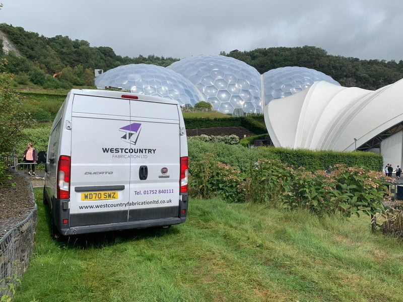 Steel installation job in Cornwall