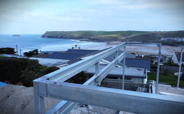 Galvanised Structural Steel at Polzeath