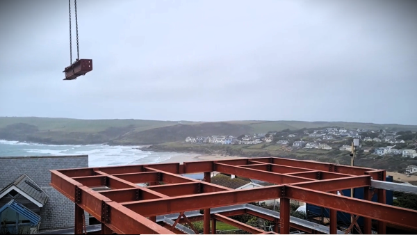 Structural Steel at Polzeath Cornwall Westcountry Fabrication Ltd Terry Harris