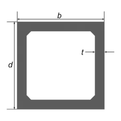 140 x 140 x 6.0 square hollow section 1