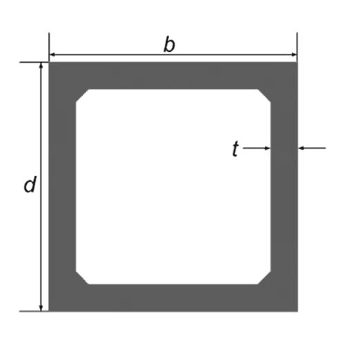 90 x 90 x 3.0 square hollow section 2