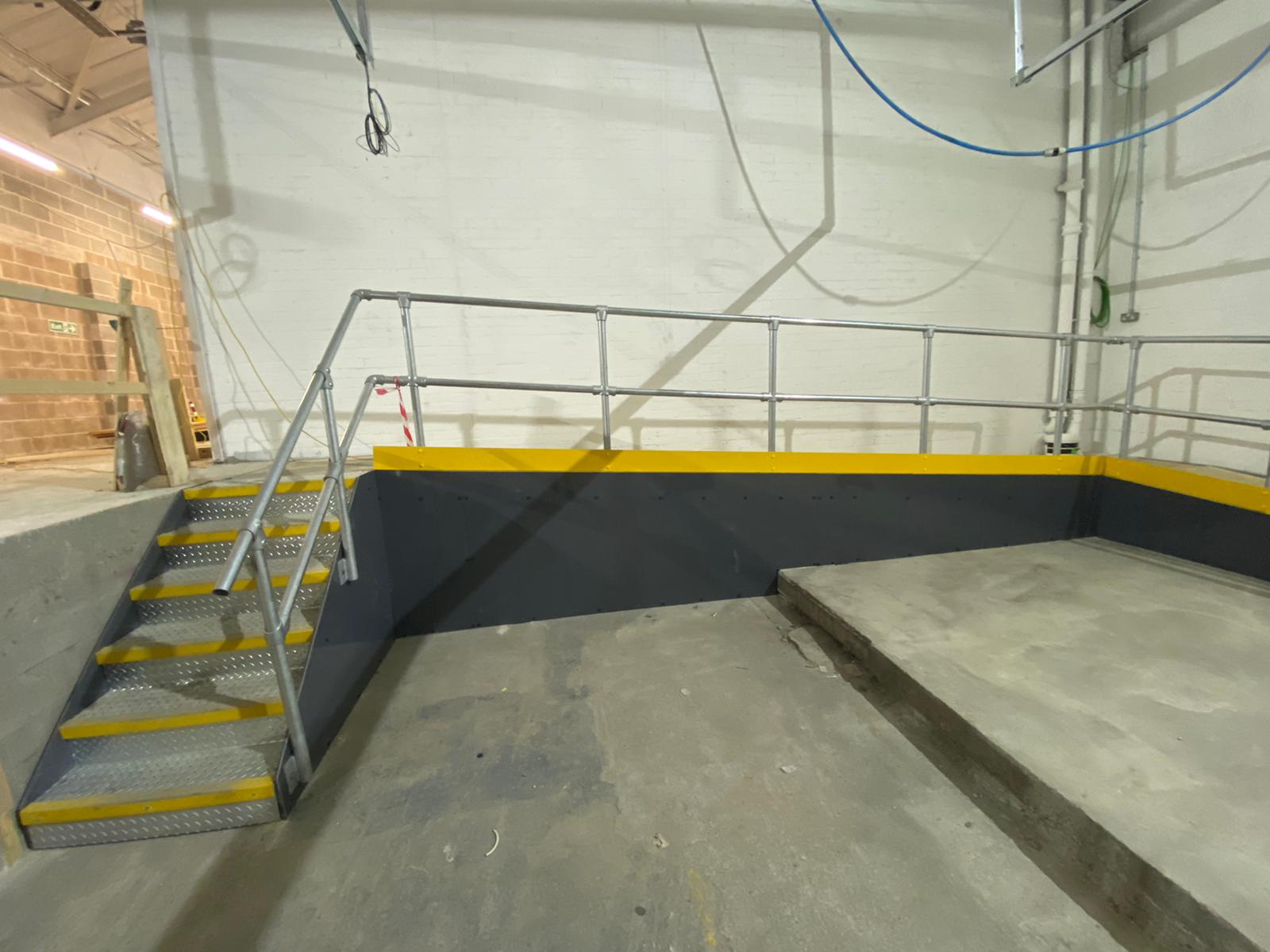 Access ramp and stairs for commercial building in Plymouth