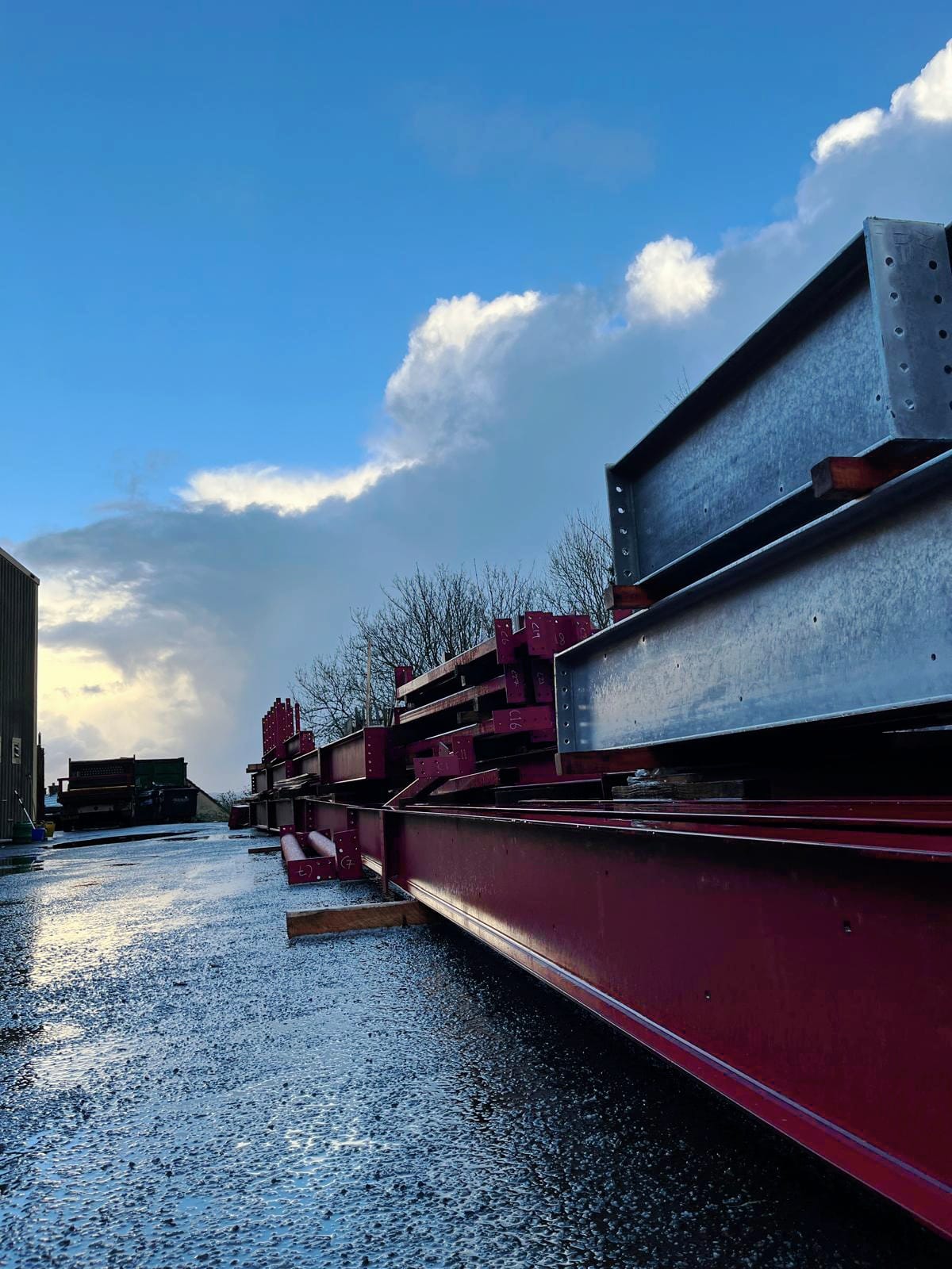 Galvanised beam and primer beam saltash Cornwall