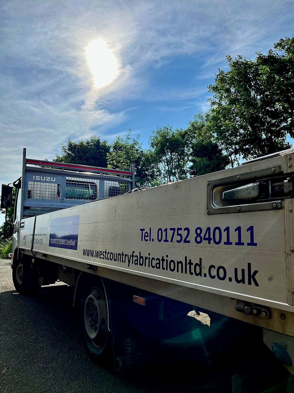 Steel delivery truck saltash cornwall