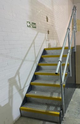 Access stairs for commercial unit