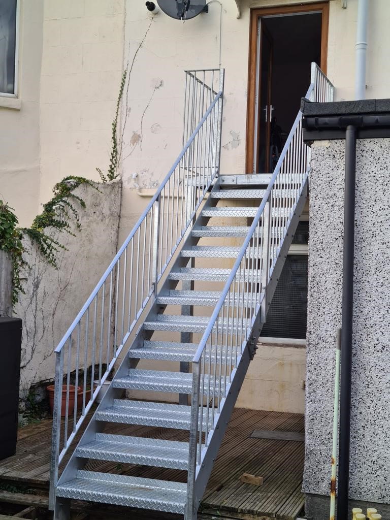 Galvanised Steel Staircase in Plymouth